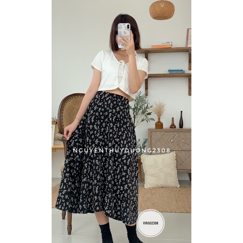 [Ảnh thật/Sẵn]Chân váy hoa nhí vintage 510 hàng quảng Châu | BigBuy360 - bigbuy360.vn