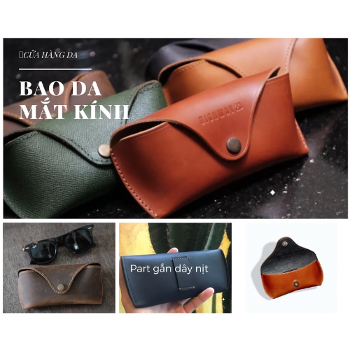 Bao da Đựng Mắt Kính Da Bò Cao Cấp SaigonLeather CS001
