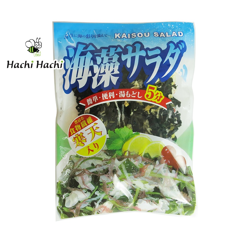 Rong biển hỗn hợp Wakame Kanten Sanko Sangyo trộn Salad, nấu canh 75g - Hachi Hachi Japan Shop