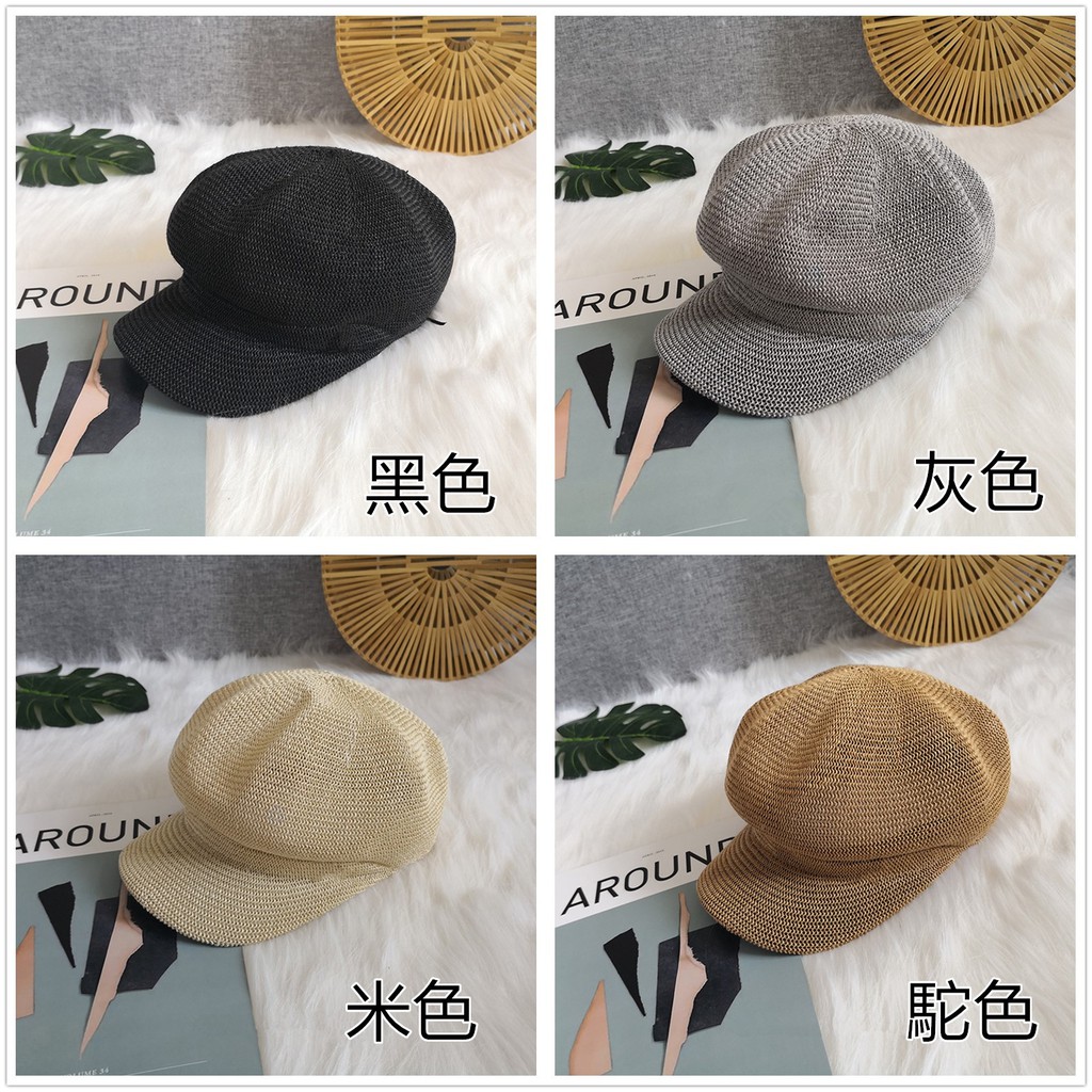 Mũ beret đan lát thiết kế xinh xắn theo phong cách anh quốc