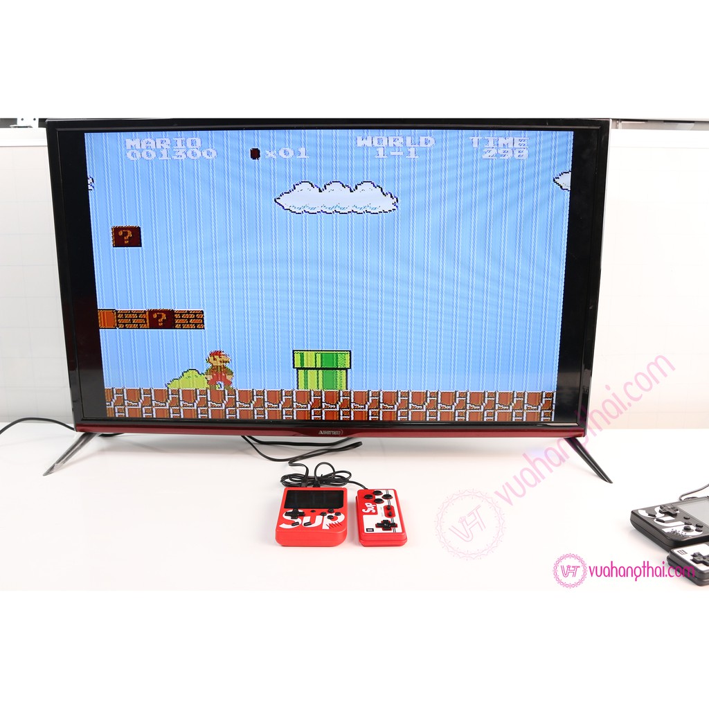 Máy chơi game sup cầm tay 400 in 1 - 2 người chơi, Game huyền thoại Contra, Natra cứu mẹ,xe Tăng, Ninja, supper mario