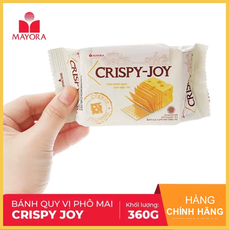 Bánh quy vị phô mai Crispy Joy 360g