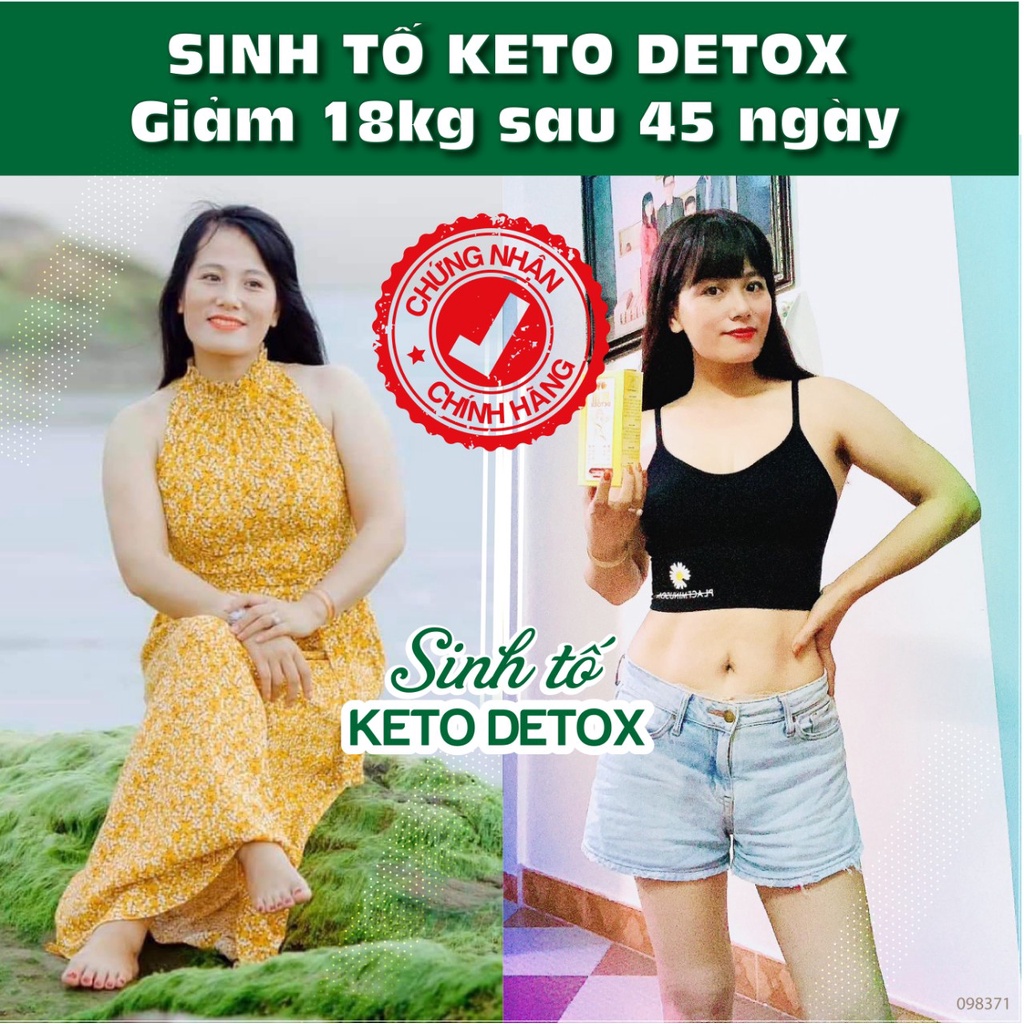 Giảm cân KETO DETOX [CHÍNH HÃNG] giảm mỡ nhanh, giảm bụng, an toàn, đẹp dáng, đẹp da
