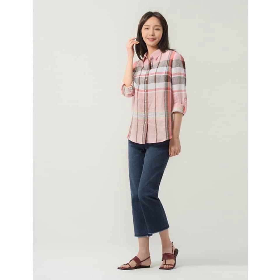 Quần jeans lửng tua lai Pat xuất Hàn