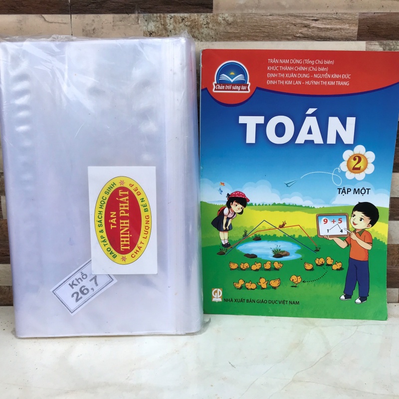 Bìa  bao sách chân trời sáng tạo   - Bìa lót sách 27cm