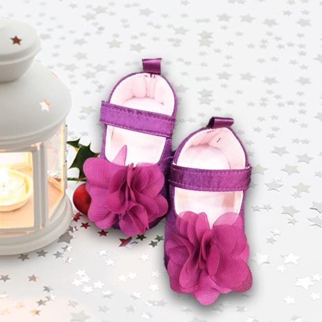 Giày trẻ em - Giày búp bê hoa cho bé gái - Giày bé gái