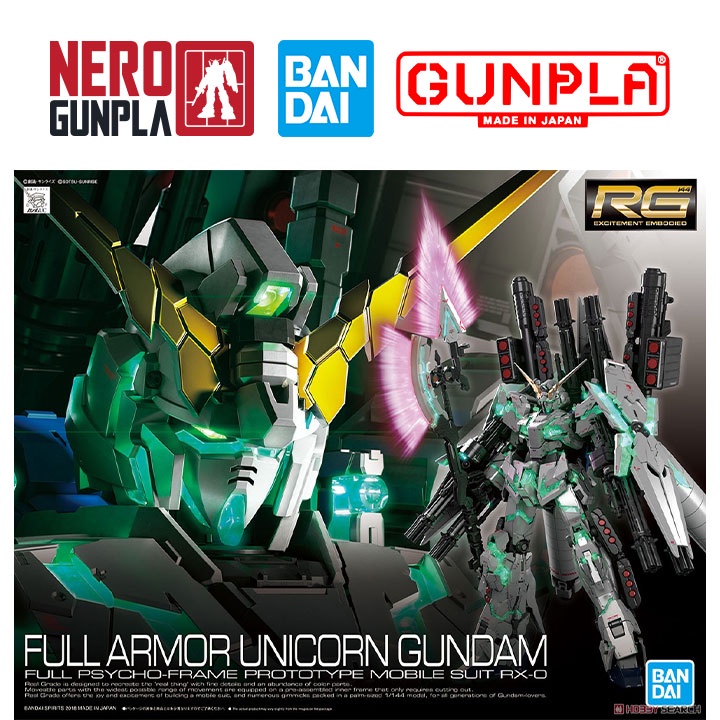 Mô Hình Lắp Ráp Bandai Gunpla RG 1/144 Full Armor Unicorn Gundam