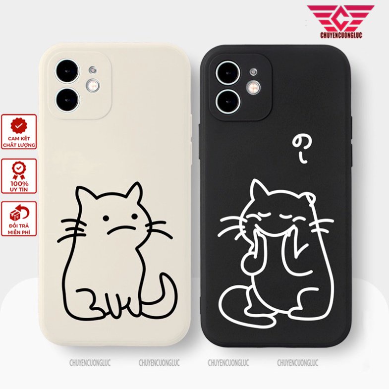 Ốp lưng iphone 7+/8 plus, X, XSMAX, 11, 12, 12, 13 PROMAX MEO DỄ THƯƠNG