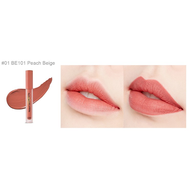 Son Kem Lì Matte Chic Lip Lacquer Peach Beige #BE101