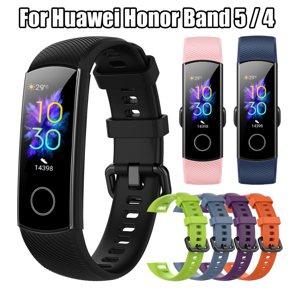 Dây Đeo Thay Thế Chất Liệu Silicon Thiết Kế Nhiều Lỗ Thời Trang Cho Huawei Honor Band 5 4