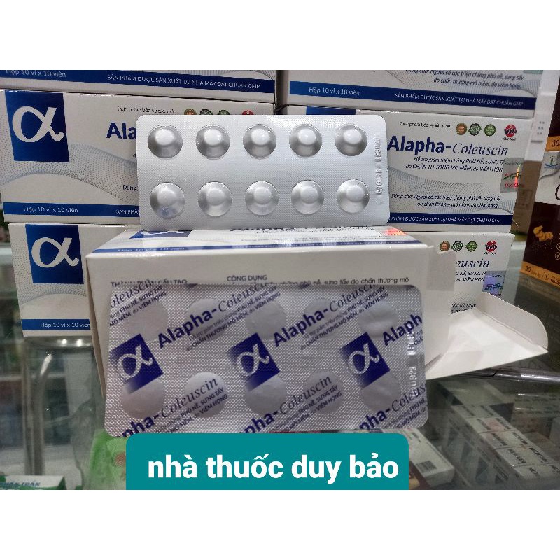 VIÊN UỐNG GIẢM SƯNG TAN MÁU BẦM ALAPHA - COLEUSCIN