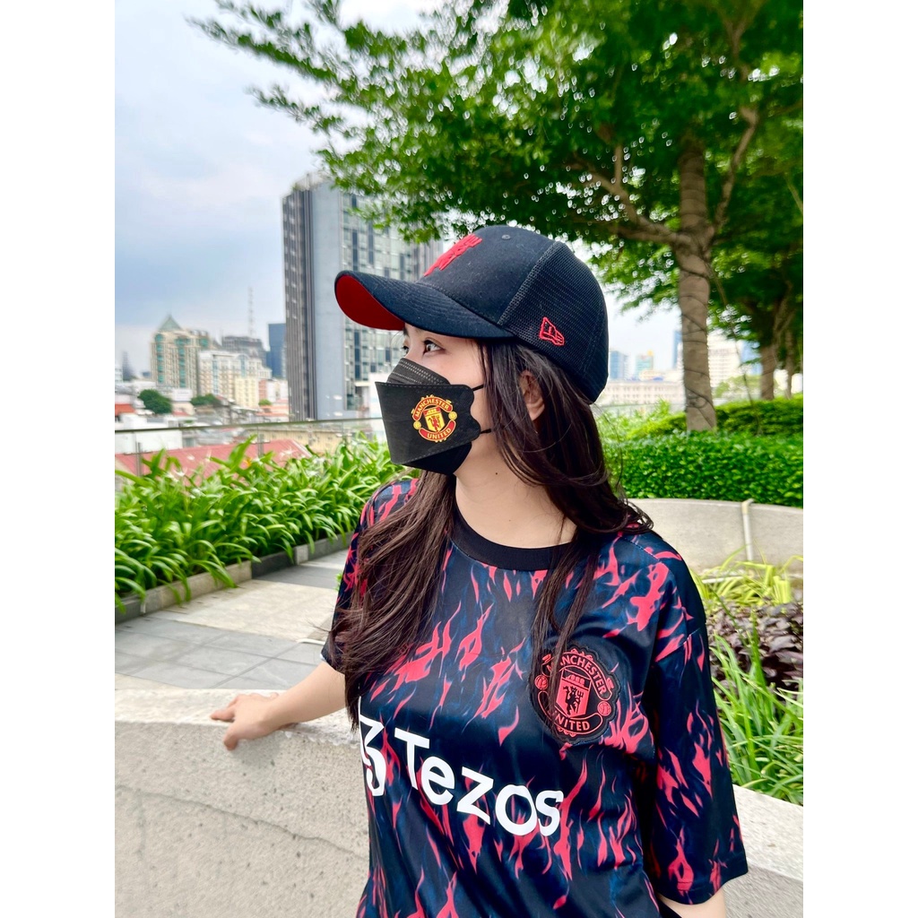 Set 3 khẩu trang y tế KF94 in logo CLB bóng đá Manchester United, Arsenal, Real Madrid, Chelsea, Liverpool, Barca,...