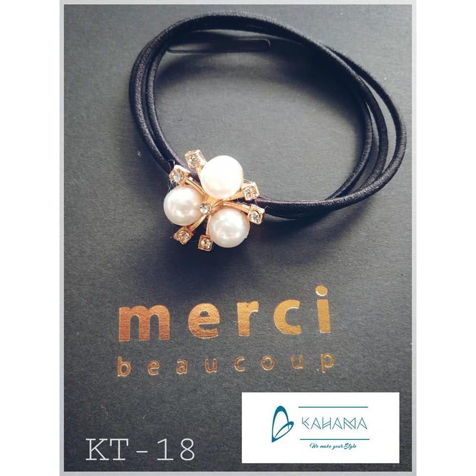 Cột tóc đính charm ngọc dạng chùm - KT18