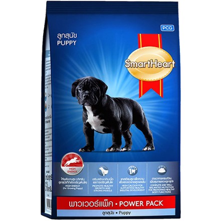 [BAO XÁ 10KG] THỨC ĂN HẠT CHO CHÓ CON TĂNG CƠ BẮP - SMARTHEART POWER PACK PUPPY - THÁI LAN