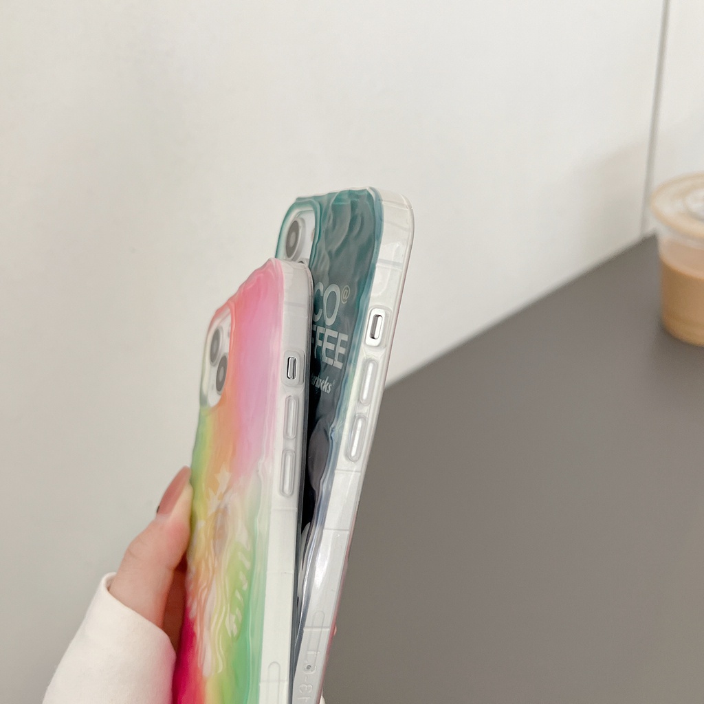 Ốp Điện Thoại Trong Suốt Họa Tiết Starbucks Dành Cho iPhone X XS XR 11 12 13 PRO MAX