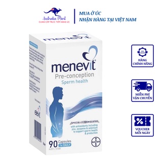 Viên uống bayer menevit úc hỗ trợ tăng cường sinh lý nam 30 viên và 90 viên