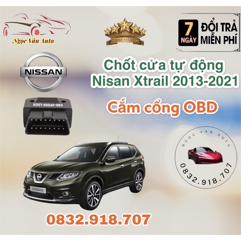 Chốt cửa tự động Nissan Xtrail + Sunny 2013 - 2021 Cắm cổng OBD