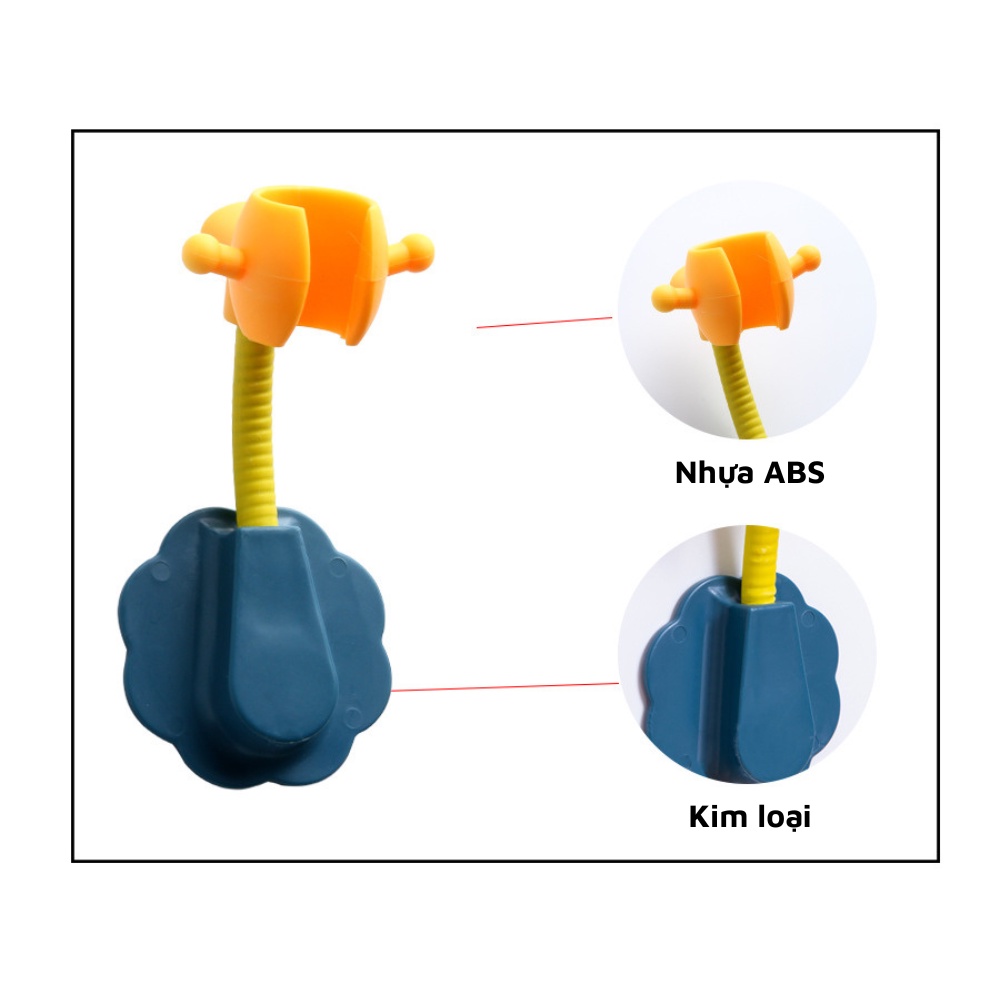 Giá đỡ vòi hoa sen vòi xịt toilet dán tường có thể điều chỉnh 360 độ