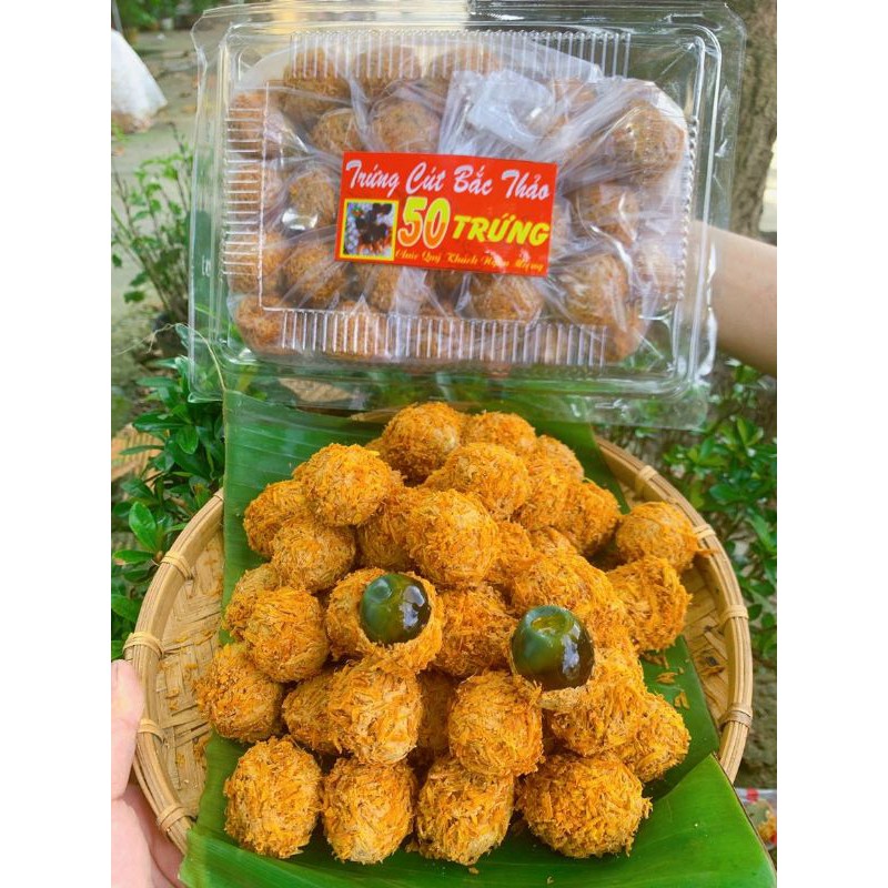 Trứng cút bắc thảo hộp 50 trứng