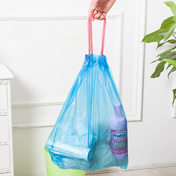 Cuộn túi đựng rác tự phân hủy (12-15 túi) có dây rút miệng túi không rỉ nước,không bốc mùi,an toàn,bảo vệ môi trường CMS