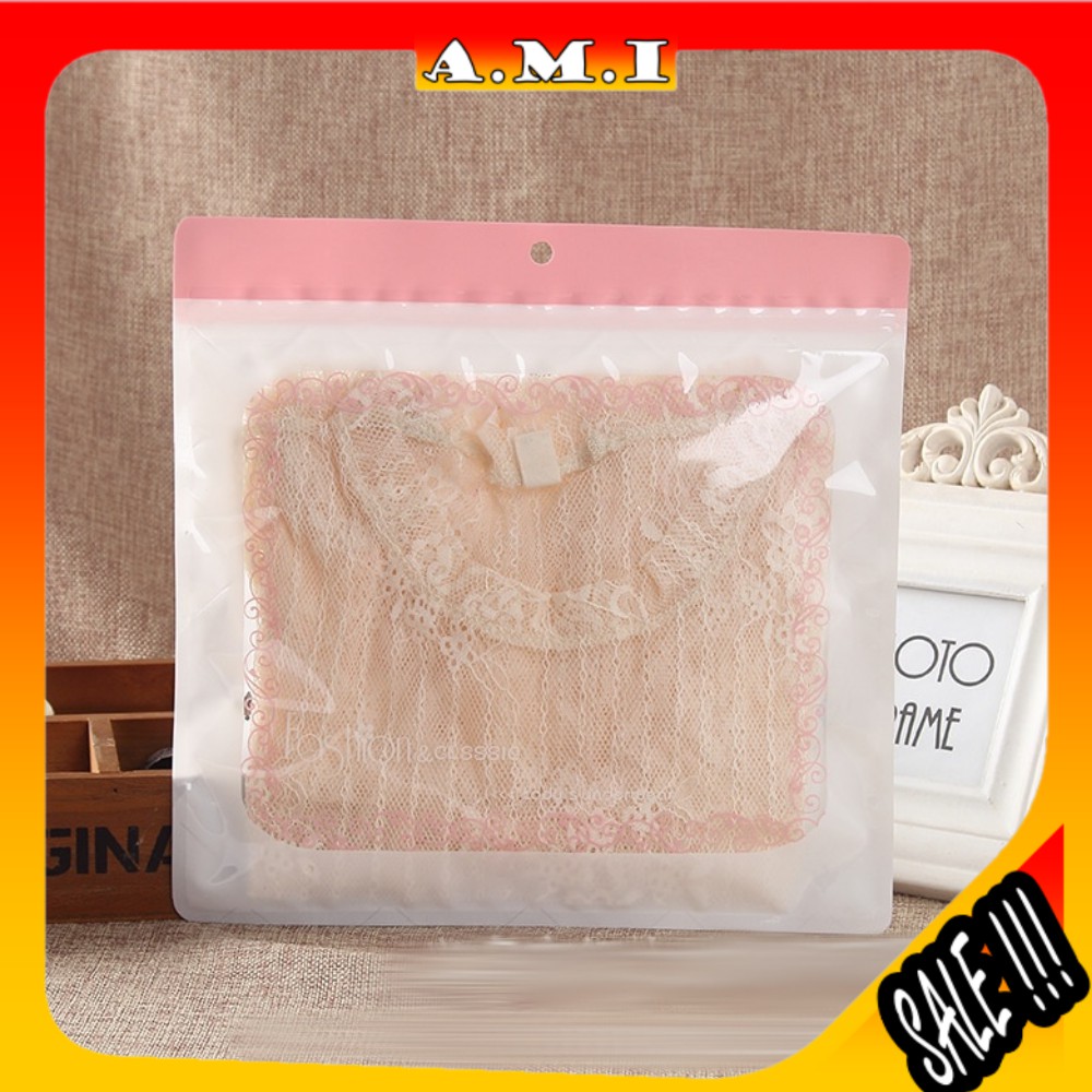 Túi zip đựng quần áo, túi zip in hình đựng đồ, zipper đựng đồ lót - Ami chuyên sỉ