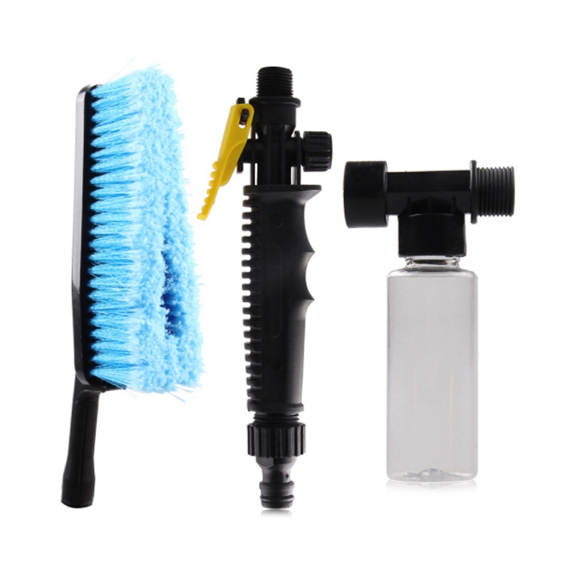 Bàn chải rửa xe Công cụ làm sạch phun nước Lông mềm Lông mềm Cán dài