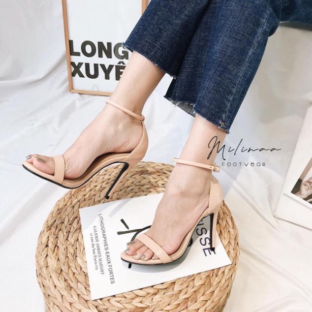 CAO GÓT NỮ GÓT NHỌN BÍT GÓT QUAI NGANG MÃNH  Giày dép xinh Mys