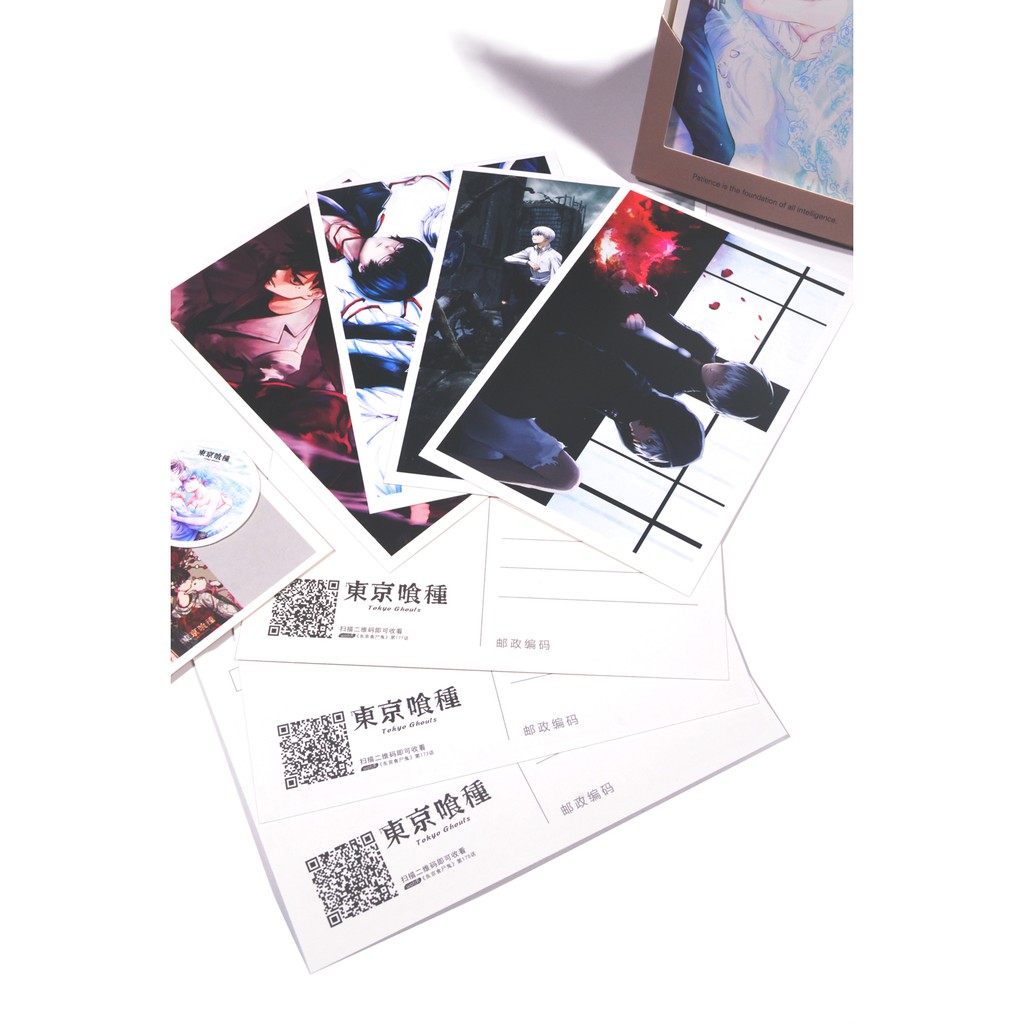 [Thanh Lý Bán Lỗ] Hộp 22 tấm ảnh, postcard, bưu thiếp anime 14.5x9.5 cm - Tokyo Ghoul [PKA] [KS22]