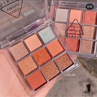Bảng phấn mắt 9 màu dikalu coco venus