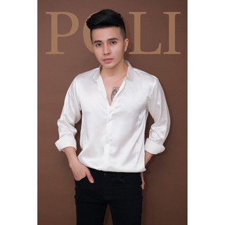 Áo sơ mi lụa bóng POLI