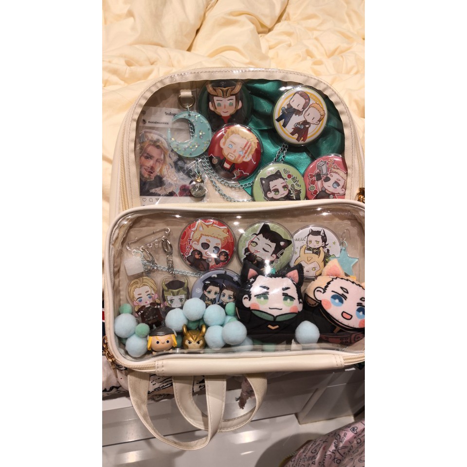 [Tặng kim băng] BALO ITABAG 2 TẦNG - ĐỰNG DOLL 12CM