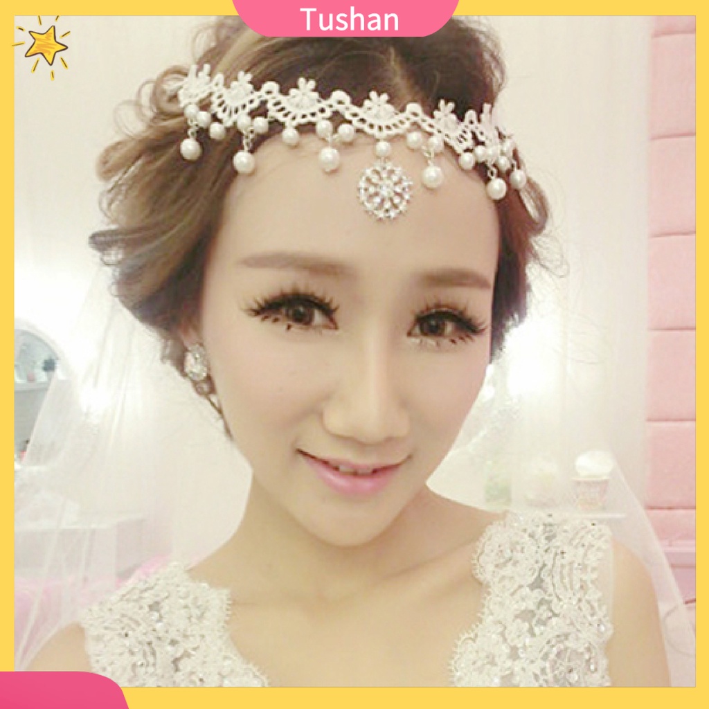 Vòng cổ choker ren đính ngọc trai giả sang trọng