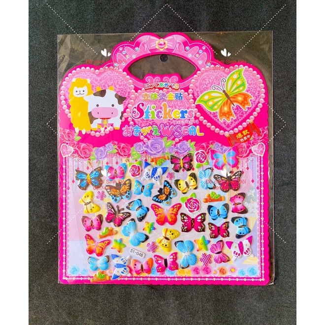 HÌNH DÁN NỔI 3D - hình bướm
