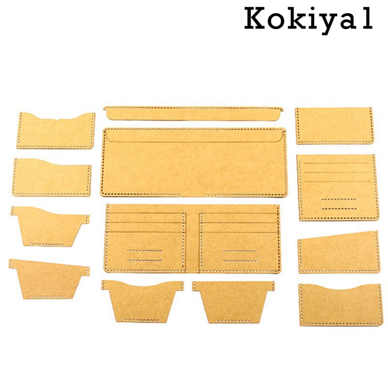 Set 13 Khuôn Acrylic Trong Suốt Làm Ví Da Thủ Công