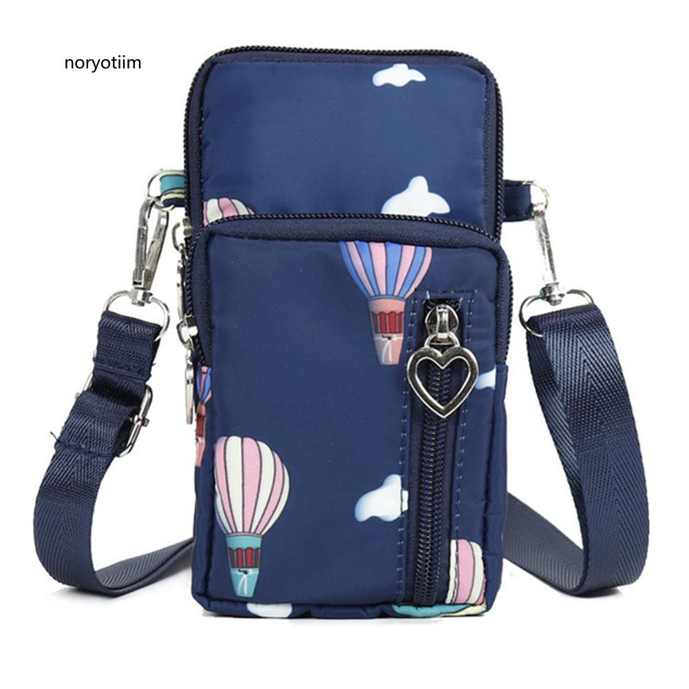Túi xách đeo chéo vai mini vải Oxford siêu nhẹ cho nữ