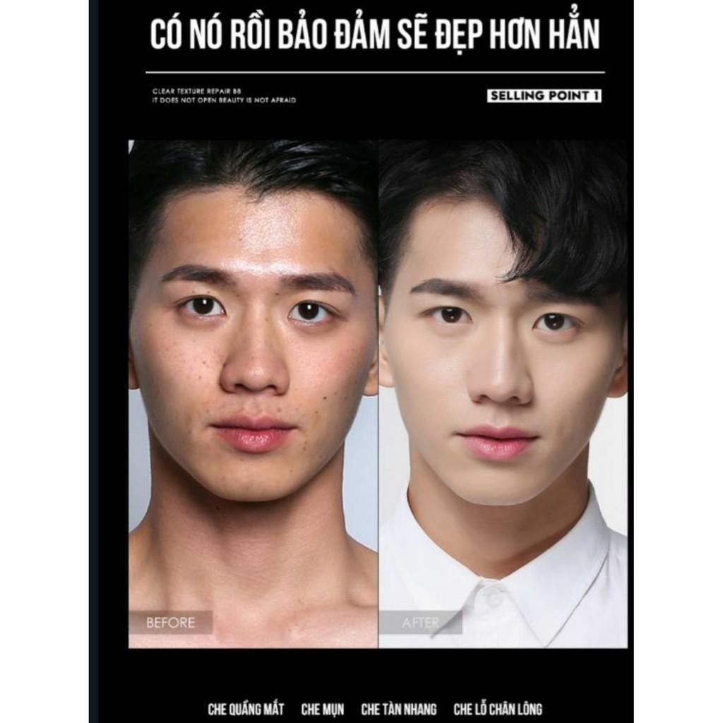 BBCream Kem che khuyết điểm cho nam Light Makeup