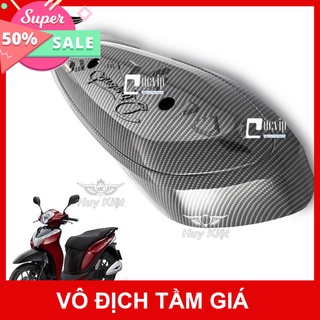 HCM- (3265) - Ốp Pô Xe Honda SH Mode 2020 Mẫu Carbon Đẳng