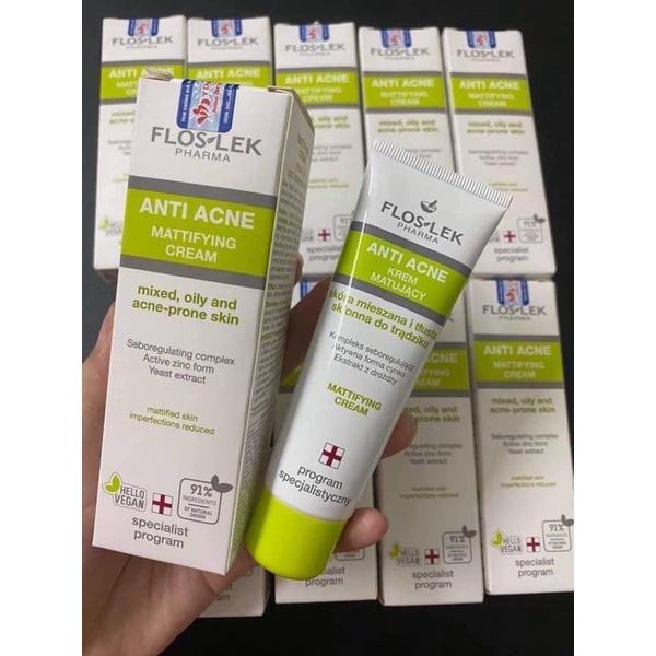 Kem Dưỡng Kiểm Soát Dầu Và Điều Tiết Nhờn Floslek Anti Acne Mattifying Cream 500ml