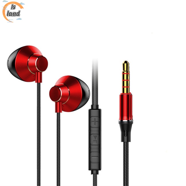 Tai Nghe Nhét Tai T3 Jack 3.5mm Âm Thanh Siêu Trầm Có Nút Điều Khiển Tiện Dụng