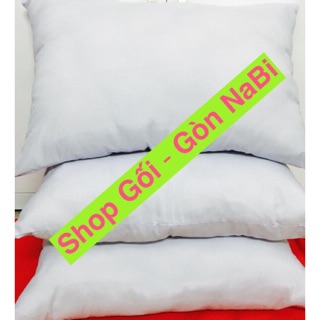 Combo 3 gối gòn bi 50x70 có dây kéo mềm,phồng dùng cho gia đình , khách sạn