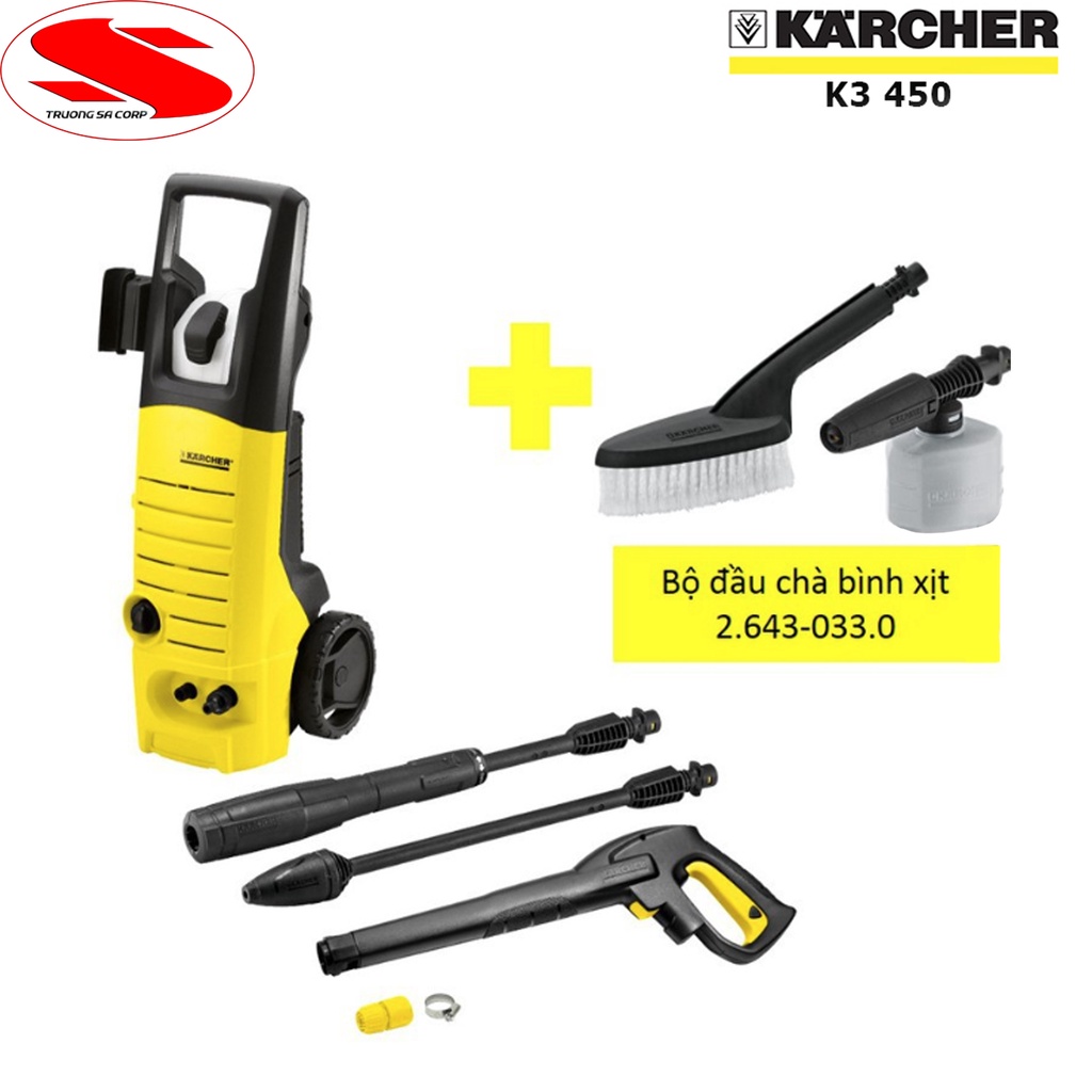 Máy rửa xe ô tô, xe máy áp lực cao Karcher K3.450