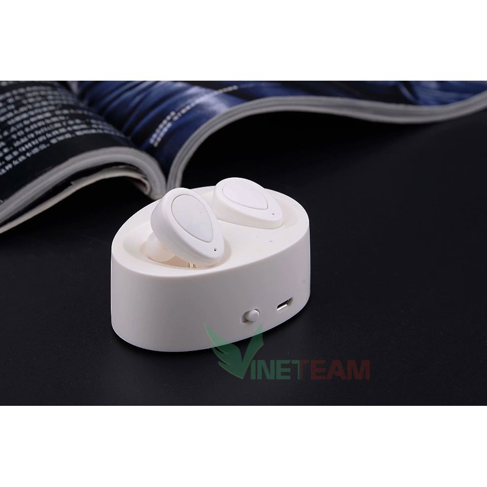 Tai nghe bluetooth Twin K2, chất lượng cao,2 tai pin trâu kèm đốc sạc 450mah -dc3312