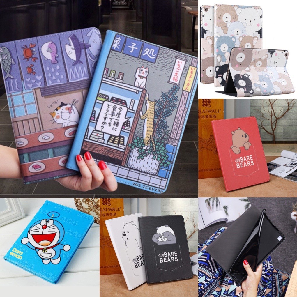 [SALE] [ Viền Silicon] Ốp -Bao da iPad Hoạt Hình (P3) | BigBuy360 - bigbuy360.vn