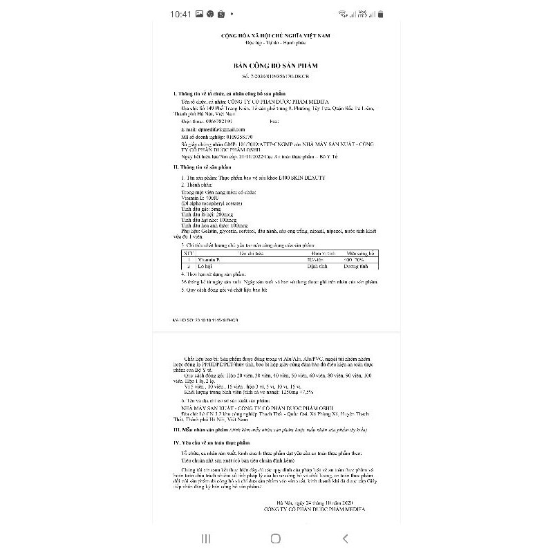 Vitamin E Đỏ SKIN BEAUTY | BigBuy360 - bigbuy360.vn