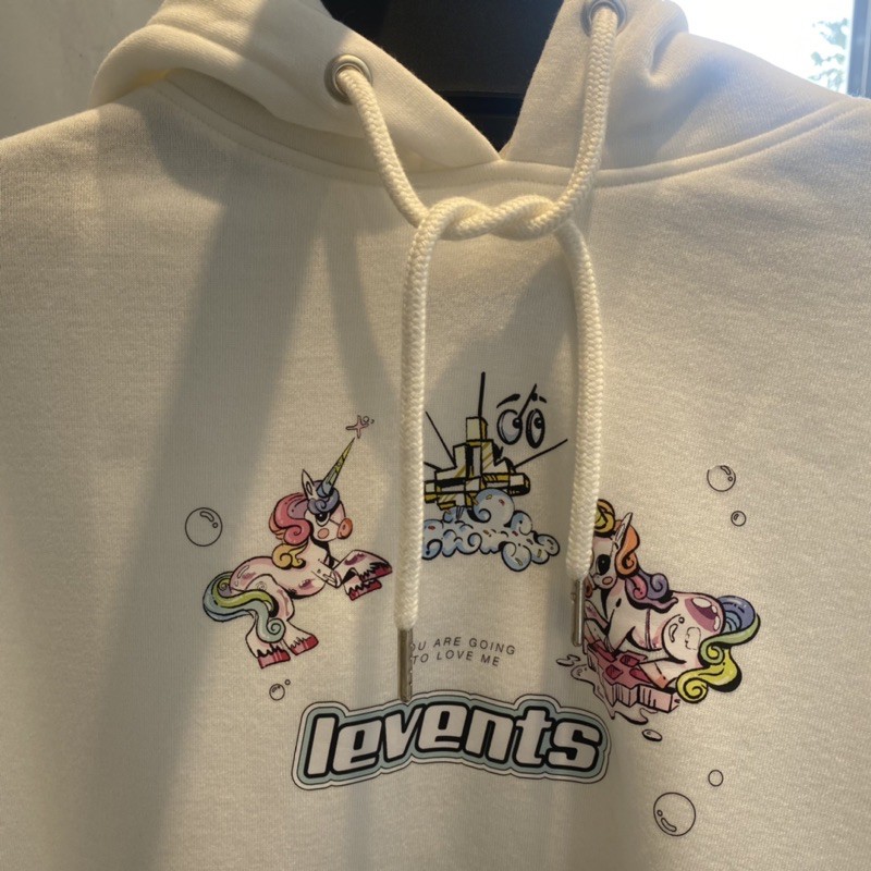 + ÁO KHOÁC HOODIE LEVENTS HOODIE UNICORN WHITE (Hàng Chính Hãng)