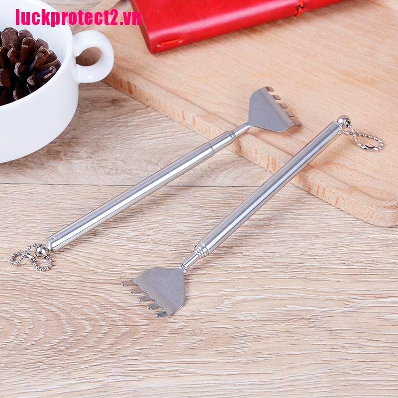 H&L Practical handy adjustable stainless steel back telescopic scratcher massager