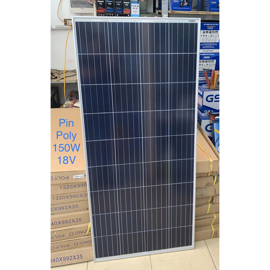 Tấm pin năng lượng mặt trời Poly 150W 18V hiệu suất cao