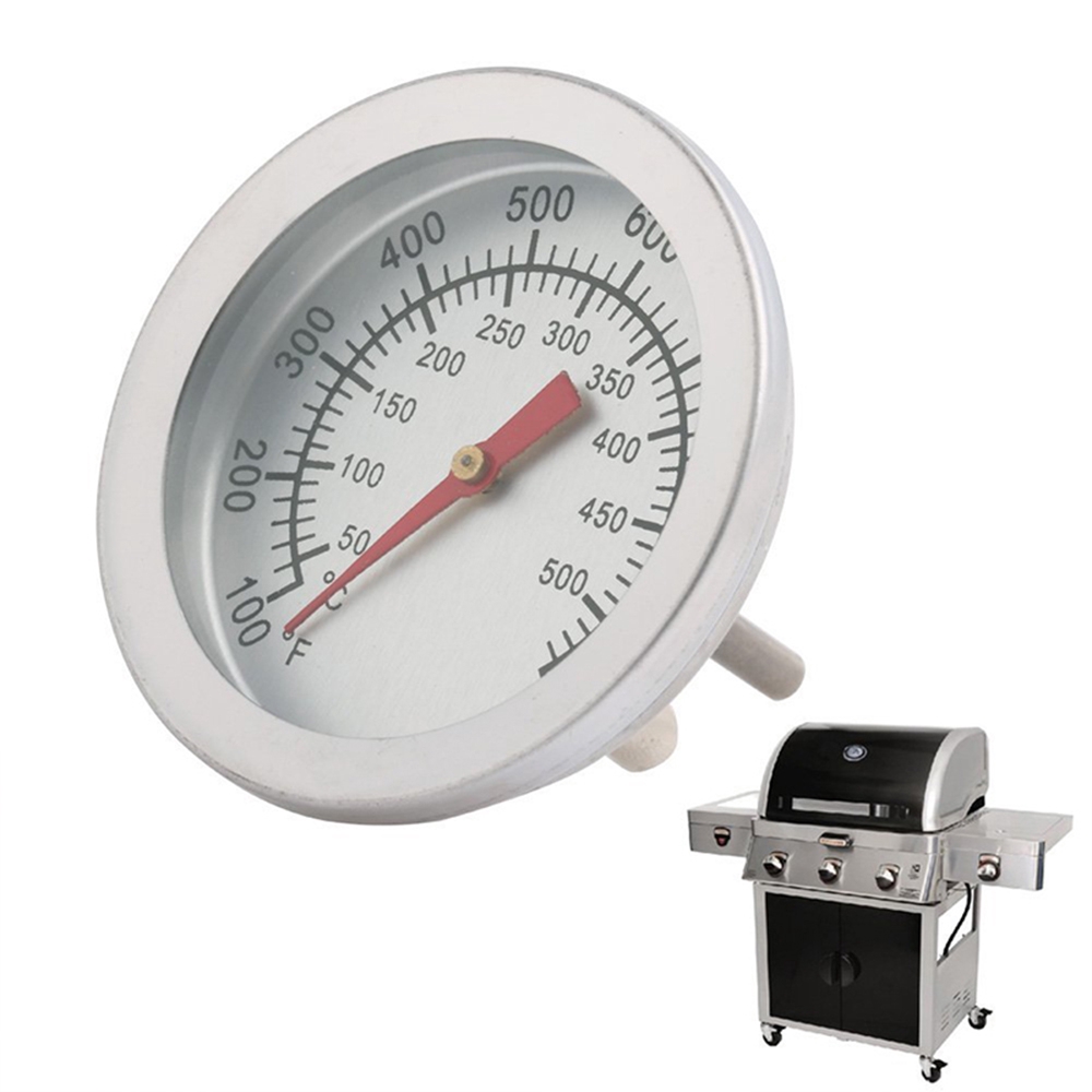 Đồng hồ đo nhiệt độ nướng BBQ phạm vi 50-500 ºC bằng inox tiện dụng