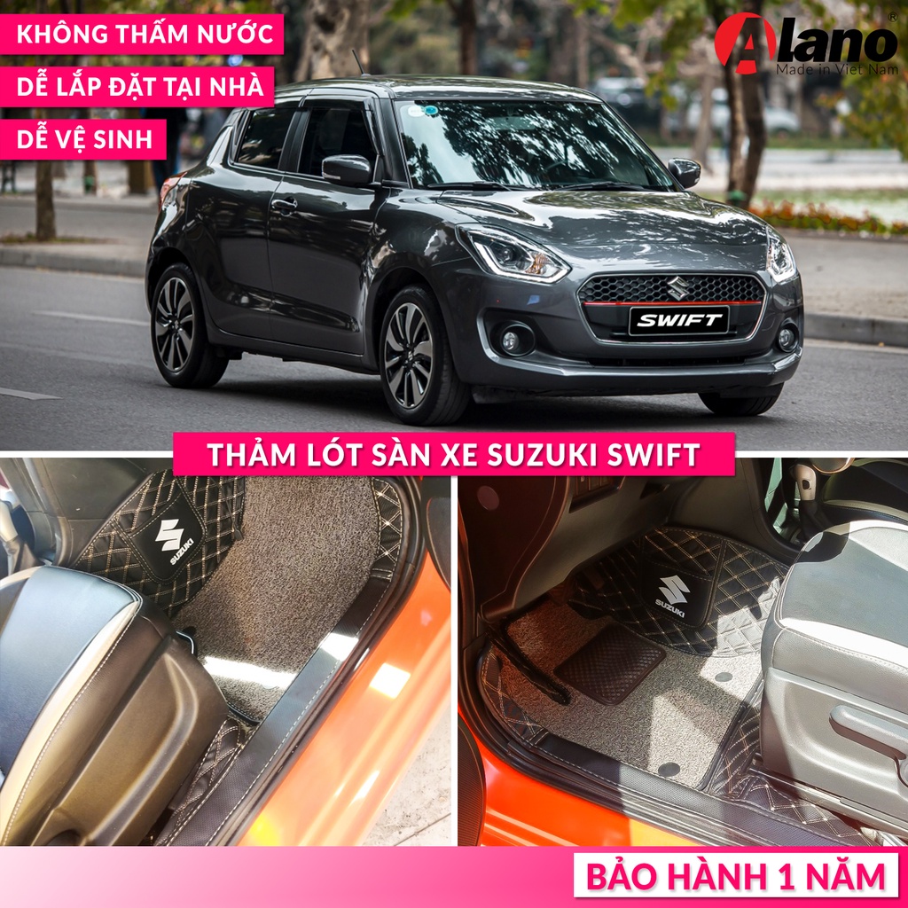 Thảm Lót Sàn Xe Ô Tô SUZUKI SWIFT - Chống Nước, Chống bẩn, Dễ Lắp, Bảo Hành 1 Năm