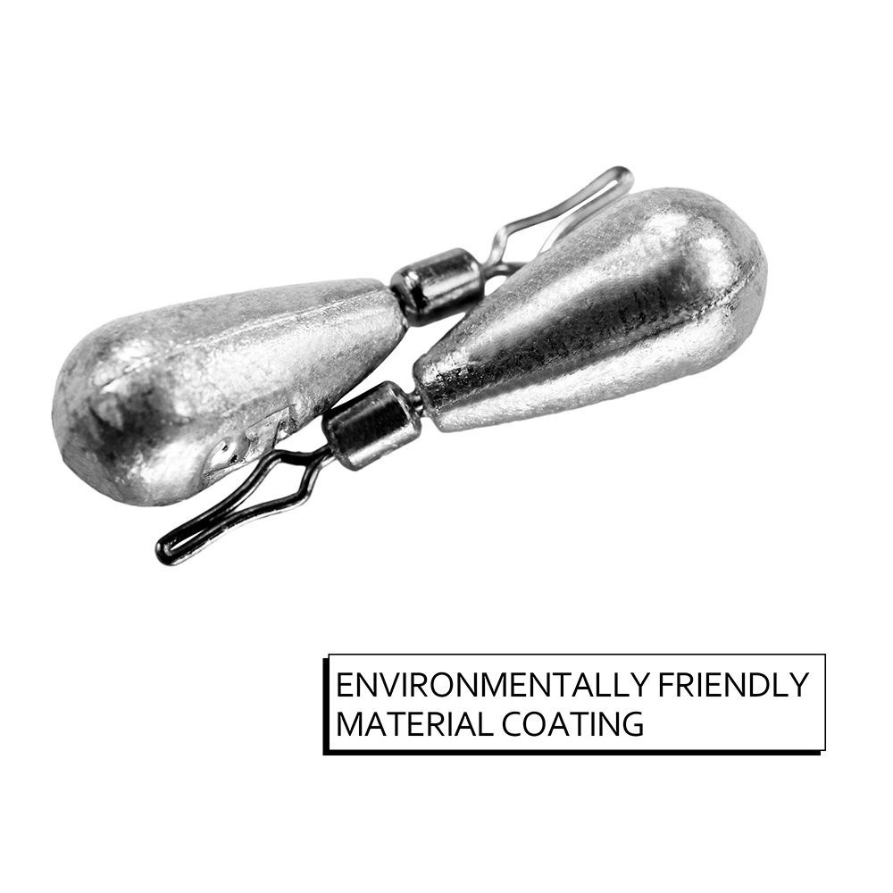 Set 10 chì câu cá 3.5g 5g 7g 10g 14g 20g có thể xoay 360 độ tiện dụng